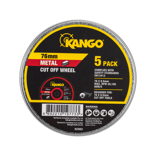 Kango 76mm Metal Cut Off Wheel - 5 Pack