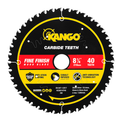 Kango Wood Mitre Saw Blade - 210mm - 40T