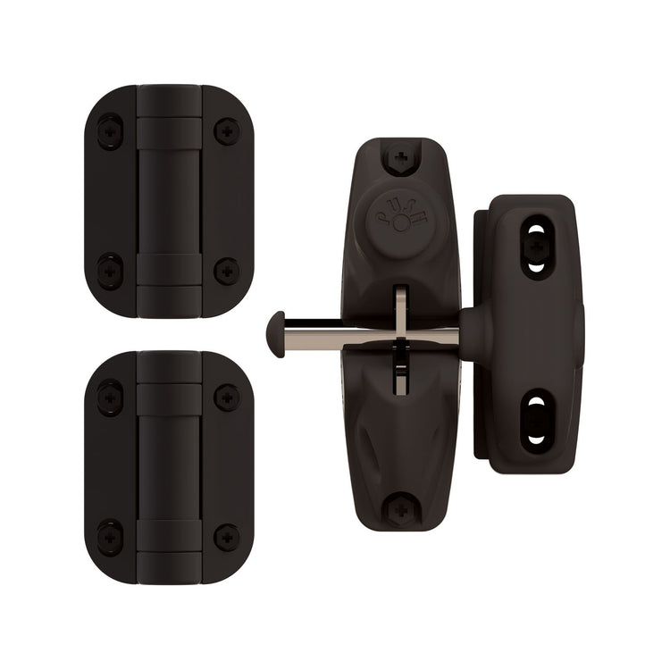 Protectoral G8safe Double Sided Gravity Latch & Hinges Gate Kit Monument