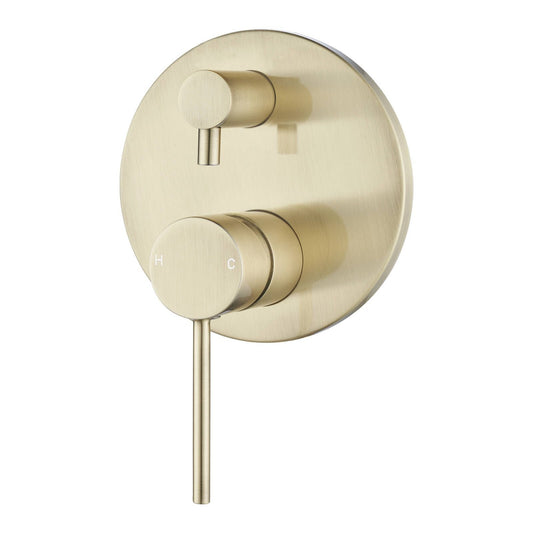 Mondella Resonance Diverter Shower Mixer 35mm Brushed Brass Resonance