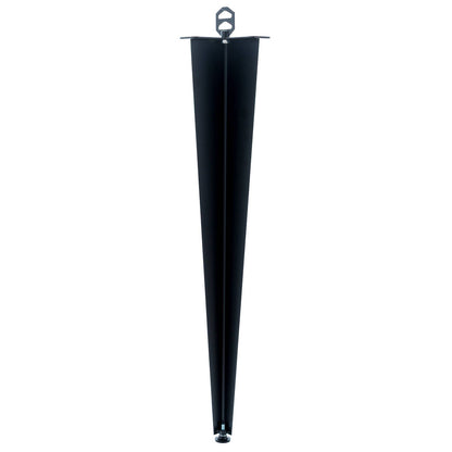 Taskmaster Corner Furniture Leg - 710mm - Black Steel