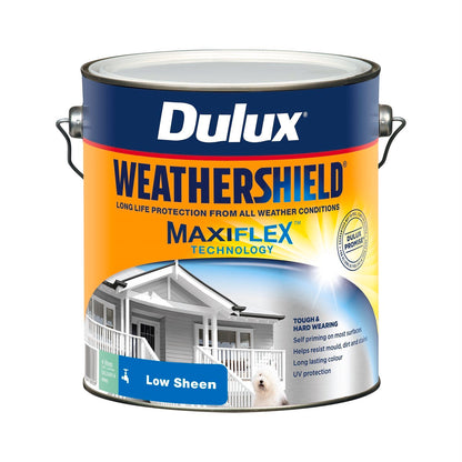 Dulux Weathershield Exterior Paint - 4L - Deep Low Sheen