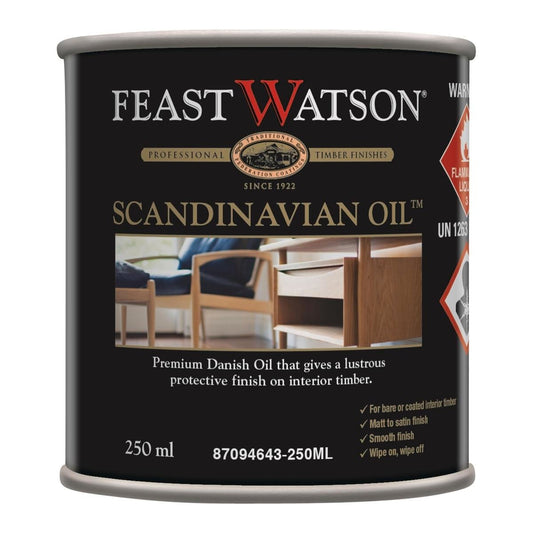 Feast Watson Scandinavian Oil 250ml Clear Oil Satin Finish