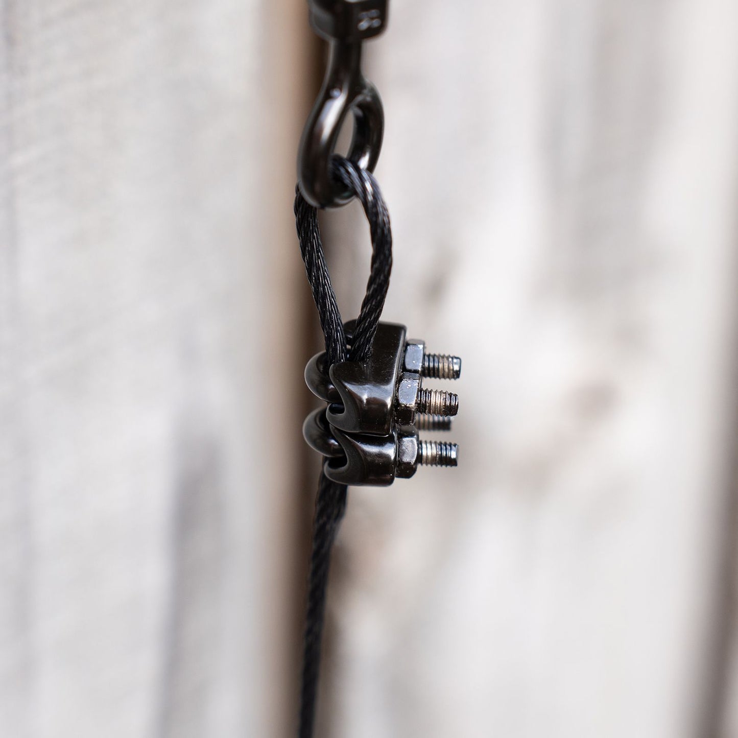 Taskmaster Black Stainless Steel Wire Rope Grips - 3mm - 12 Pack