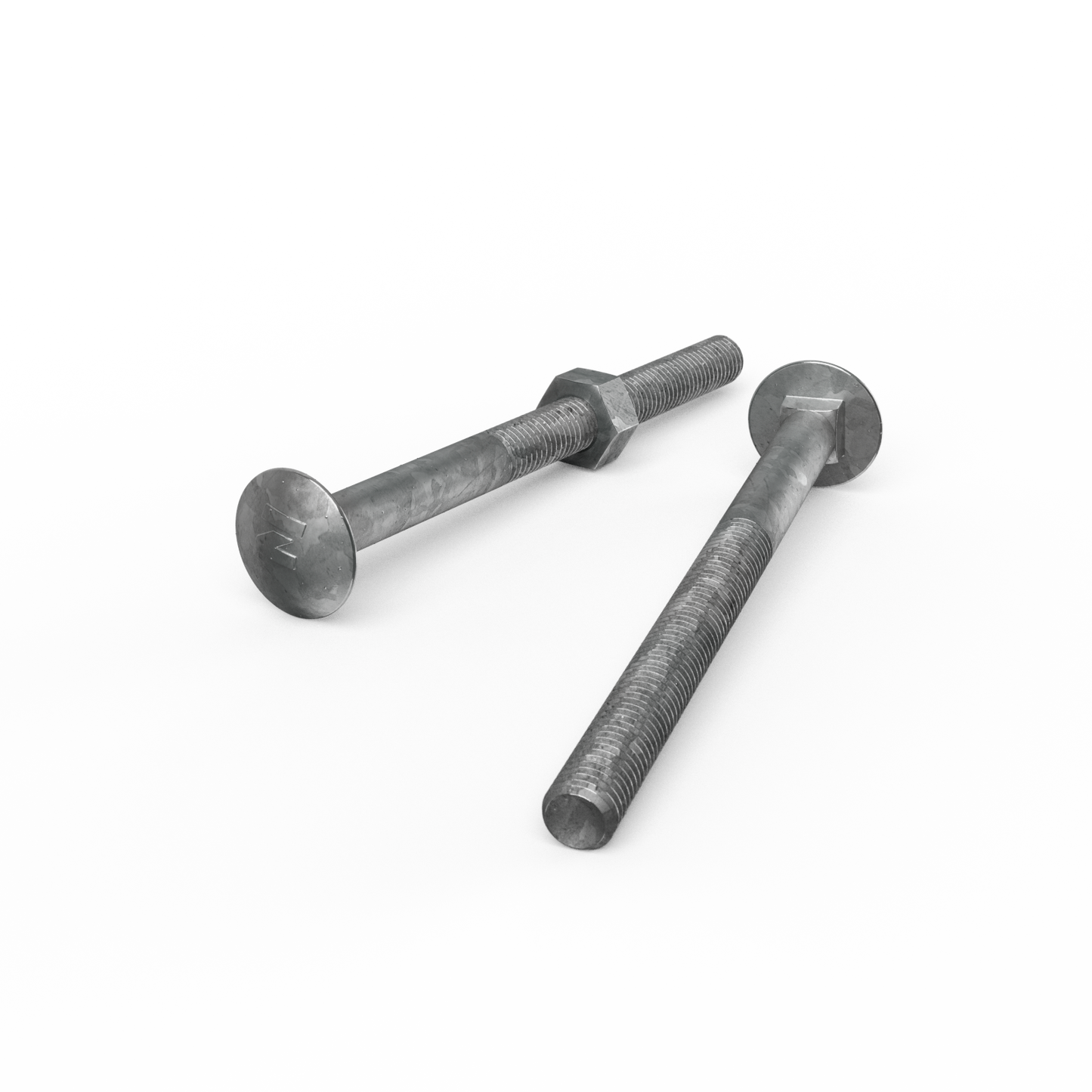 Zenith Hot Dip Galvanised Cup Head Bolts & Nuts - M10 x 130mm - 25 Pack