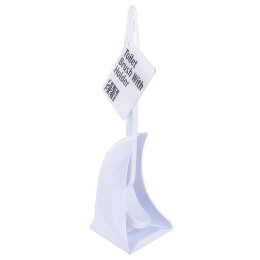 All Set White Toilet Brush Set