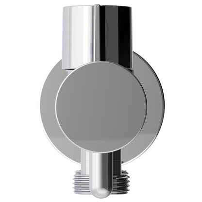 Evekare Chrome Dual Hand Spray Holder & Shut Off Valve - 138 x 76mm