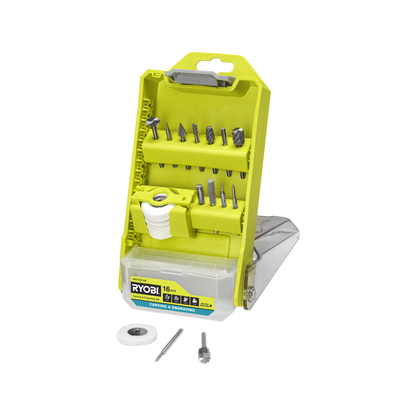 Ryobi Carving and Engraving Set - 38mm - 16 Piece