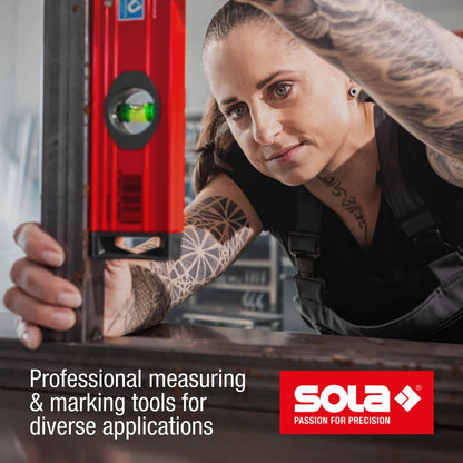 Sola Spirit Level - 60cm - Red - 3 Vials