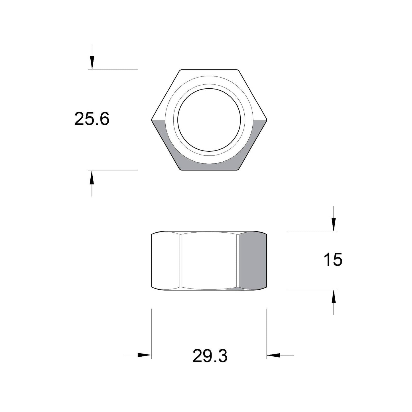 Zenith M16 Hex Nuts - Hot Dip Galvanised - 20 Pack