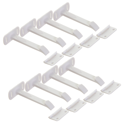Dreambaby Safety Catches - Pack of 8 - Plastic - Self-Locking