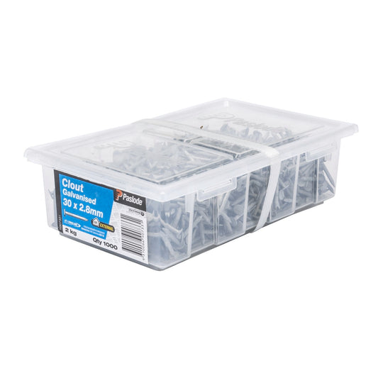 Paslode Galvanised Clout - 30 x 2.8mm - 2kg
