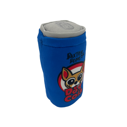 Baxter Bone Dog Cola Soda Can Plush Toy