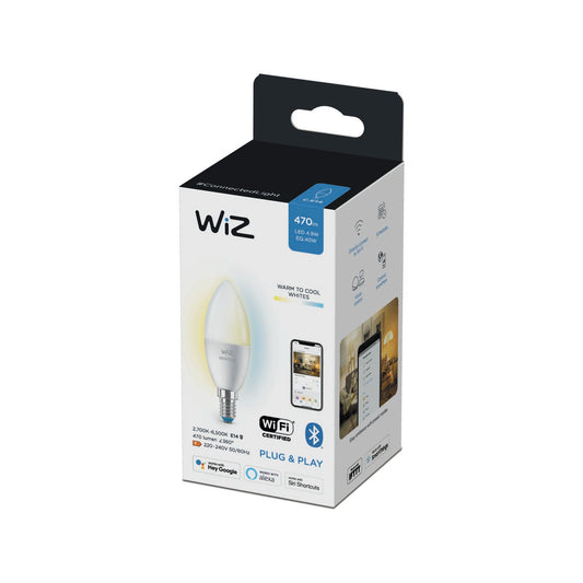 WIZ P45 E14 Smart Candle - 470Lm - Tuneable White - 4.9W