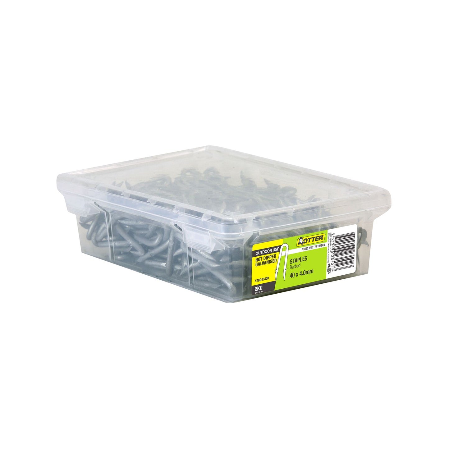 Otter Barbed Nails Staples - 40 x 4mm - 2kg
