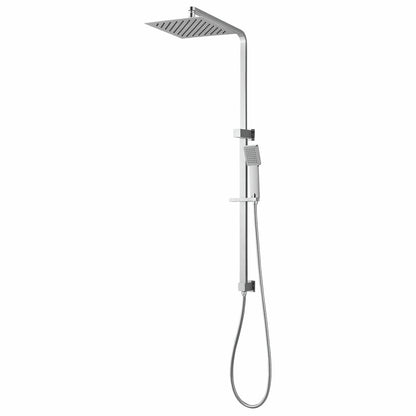 Mondella Chrome Rococo Shower On Rail 400mm Brass Stainless Steel