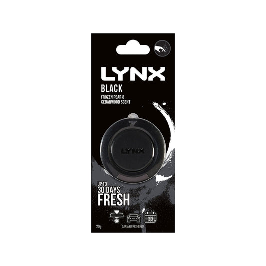 Lynx Air Freshener Hanging 3D Black - 76 x 190mm