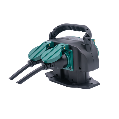 Click Garden Socket with Handle - 4 Outlet - 1.5m Cable