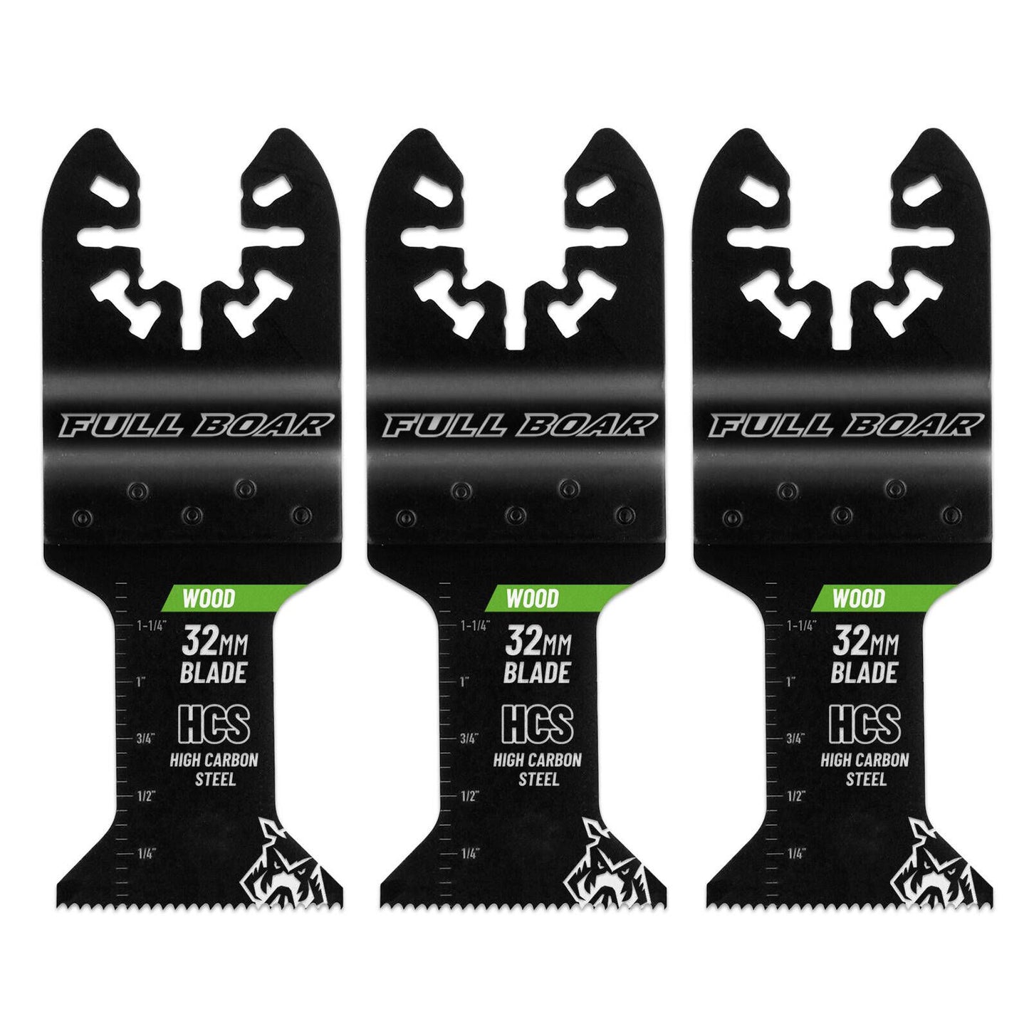 Full Boar Wood Flush Cut Multi Tool Blade - 32mm - 3 Pack