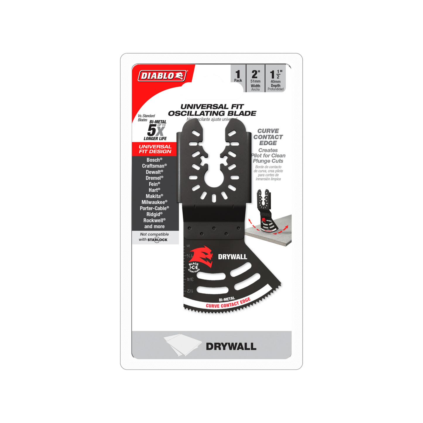 Diablo Universal Multi Tool Blade - 40 x 51mm