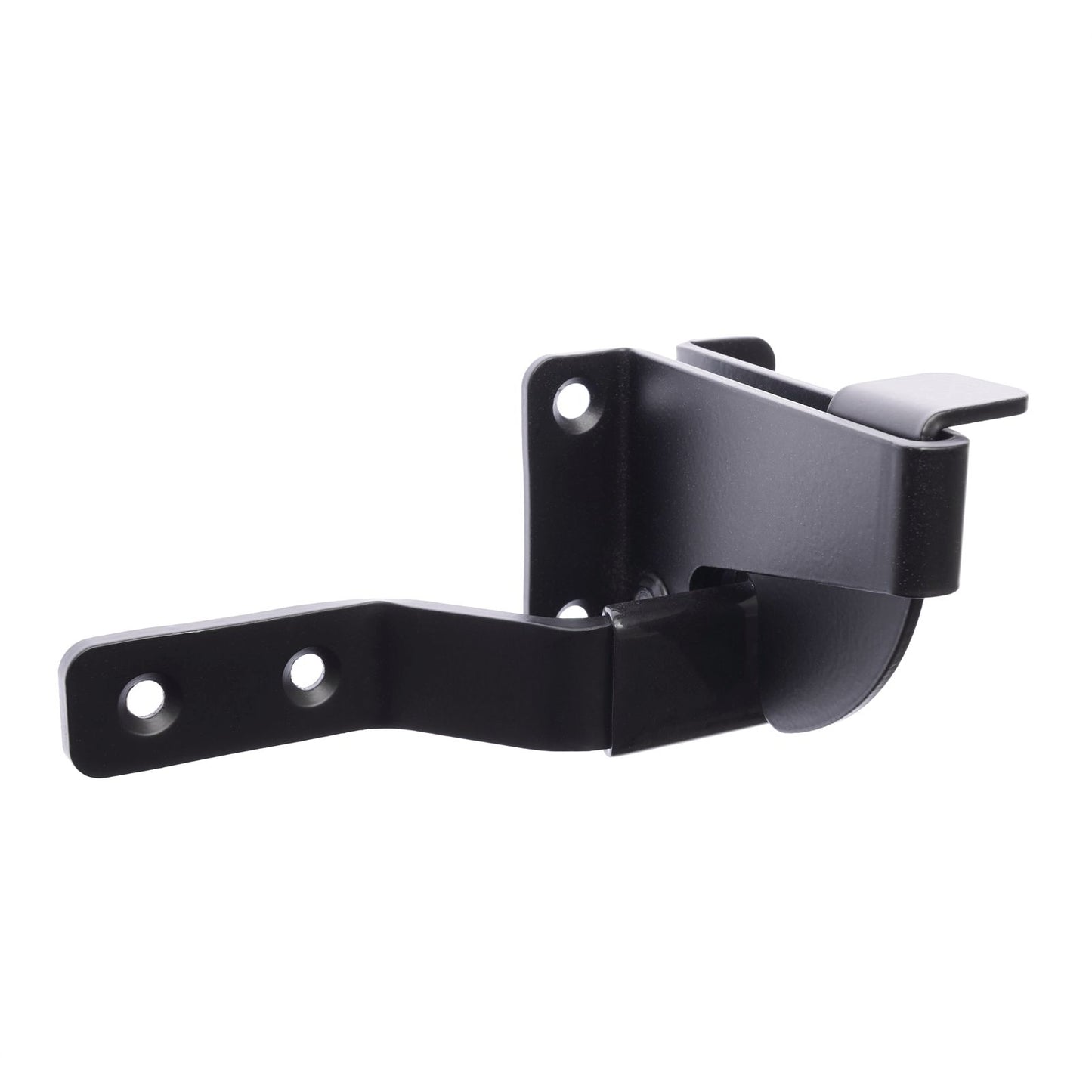 Zenith Matte Black D Pattern Gate Latch - 60 x 45 x 130mm