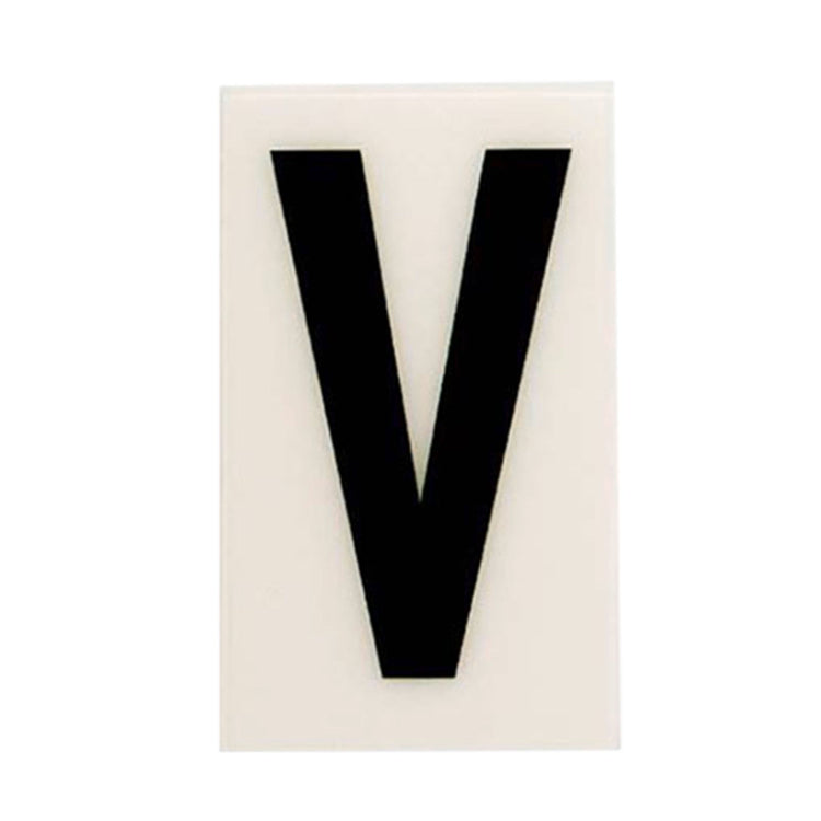 Sandleford White Self Adhesive House Letter V - 60mm