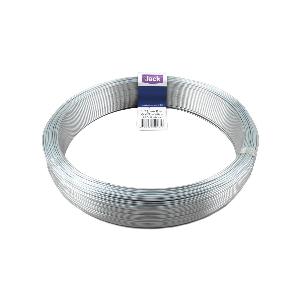 Jack Tie Wire - 1.57mm x 180m - Galvanised - Soft and Easy to Use