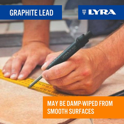 Lyra Carpenters Pencil - 12 Piece - Graphite - Automatic Lead Feed