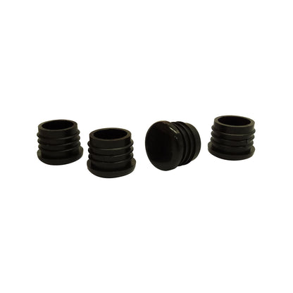Surface Gard Black Round Plastic Internal Chair Tip - 22mm - 4 Pack