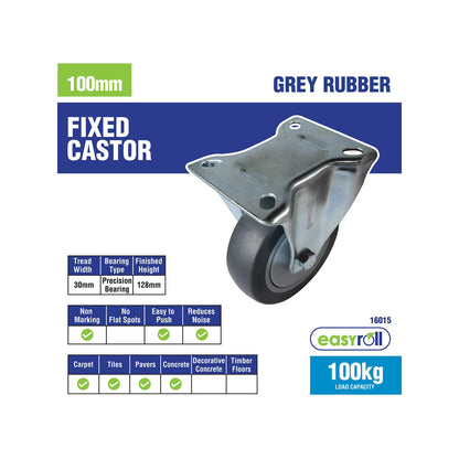 Easyroll Fixed Castor - 100mm