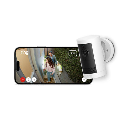 Ring Outdoor Camera Plus - 2K - Battery - White