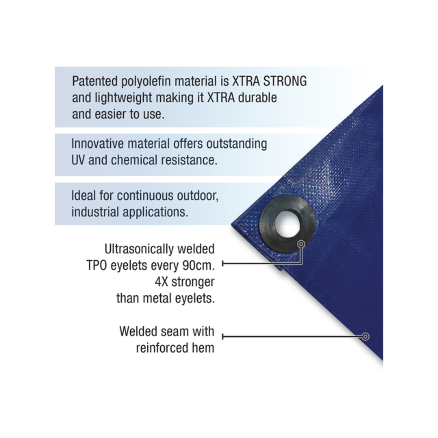 Polytuf Xtreme Tarpaulin - 3.6 x 5.5m