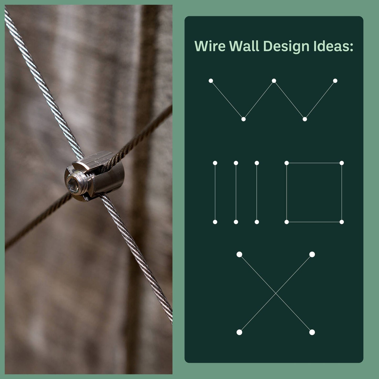 Garden Zen 5m Wire Wall Plant Trainer Kit 316 Stainless Steel Non-Tension