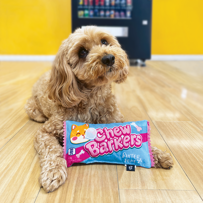 Baxter Bone Chewbarkers Plush Pet Toy