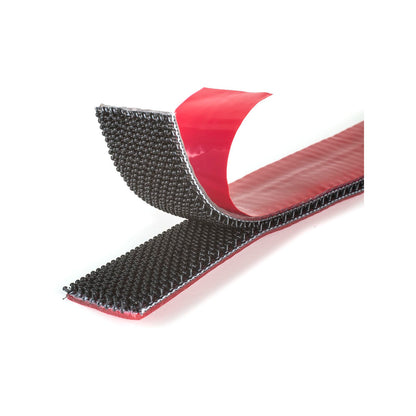 Velcro Alfa Lok Hook and Loop Strips - 25 x 76cm - 4 Sets - Black