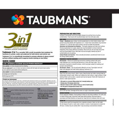 Taubmans 3 in 1 Primer Paint - 500ml