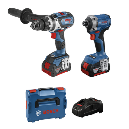 Bosch Brushless Hammer Drill & Impact Driver Kit - 18V - 2 Piece - 2 x 5.0Ah
