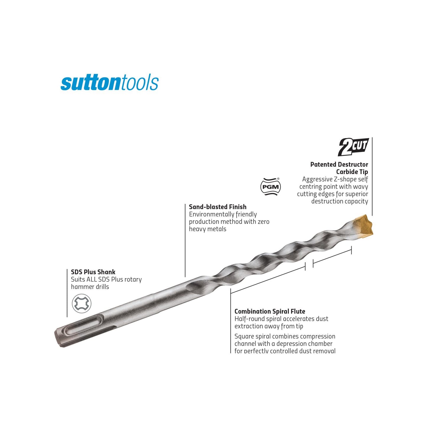 Sutton Tools TCT Masonry Drill Bit - 20 x 400mm