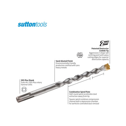 Sutton Tools TCT Masonry Drill Bit - 20 x 400mm