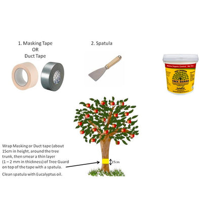 Go Natural Tree Guard for Codling Moth - 150mm Adhesive - Eco-Friendly