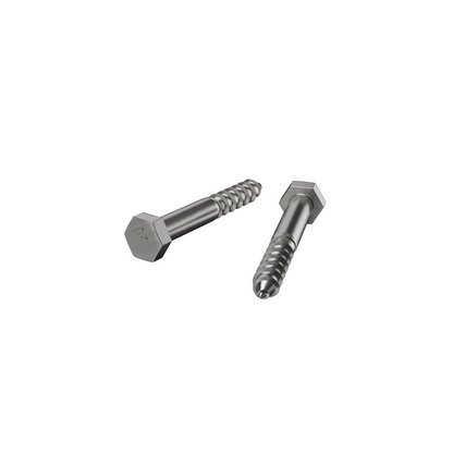 Zenith Hex Head Coach Screws - M10 x 75mm - Stainless Steel 304