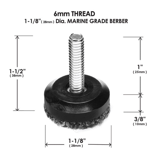 Slipstick M8 Clear Screw Outdoor Tread Berber - 28mm