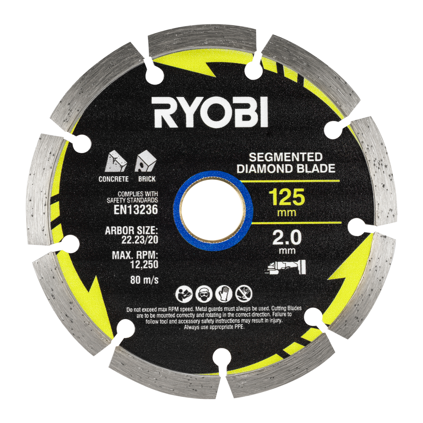 Ryobi Mixed Diamond Blade Set - 125mm - 3 Piece