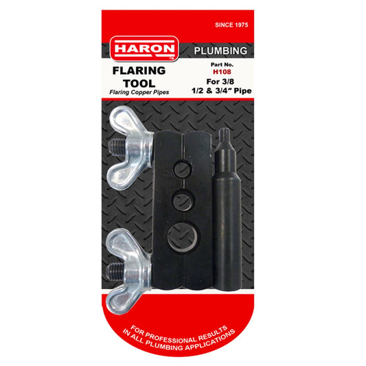 Haron Pipe Flaring Tool - 3/8, 1/2, 3/4"
