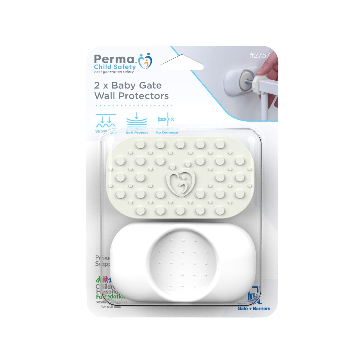 Perma Child Safety Baby Gate Wall Protectors - 2 Pack