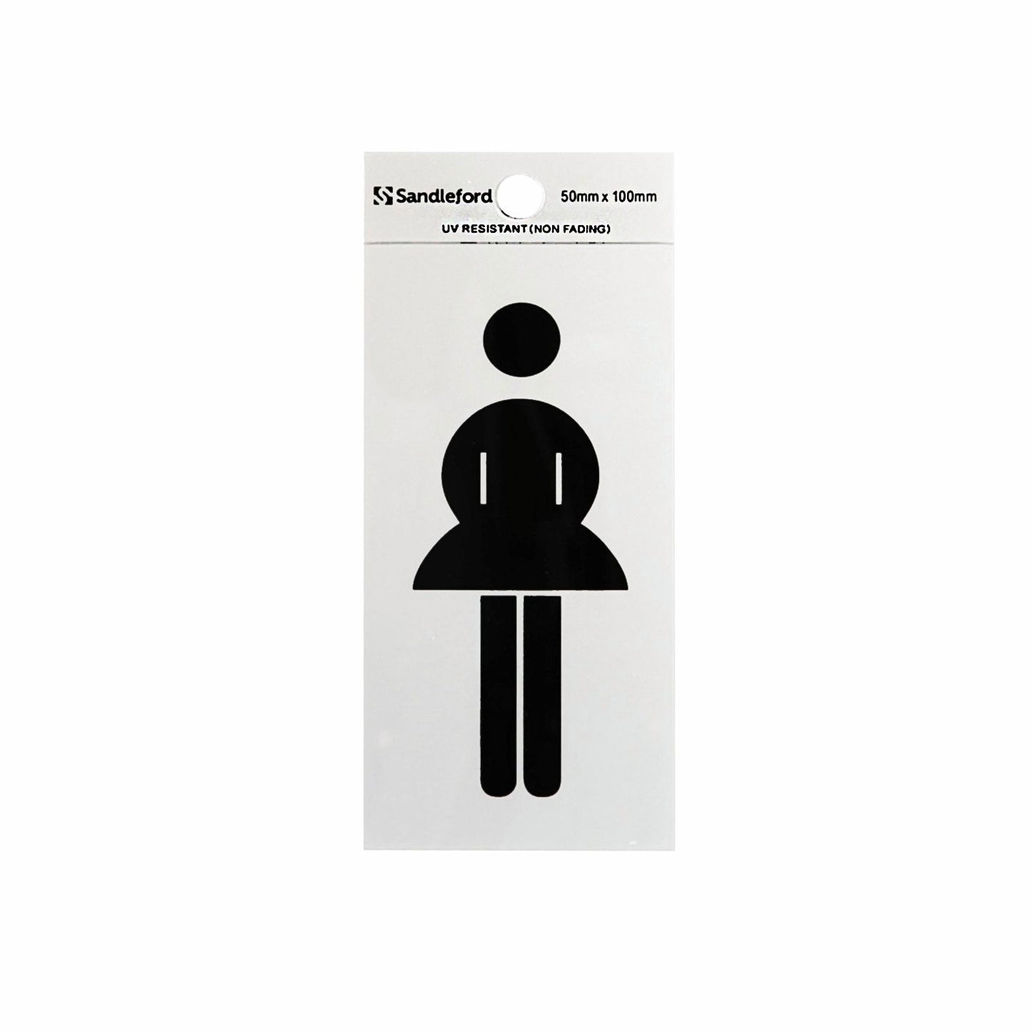 Sandleford Ladies Symbol Sign - 100 x 50mm