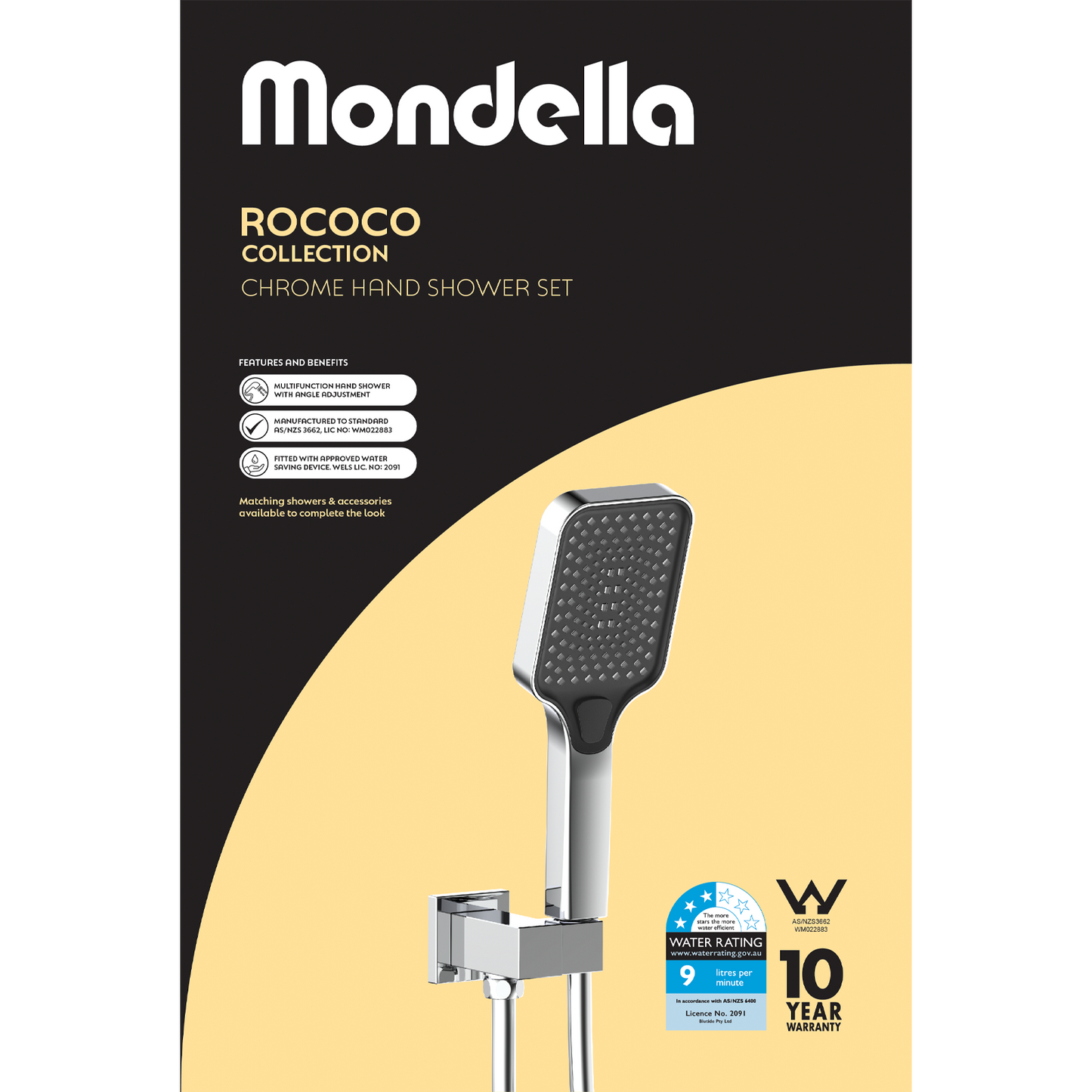 Mondella Chrome Hand Shower Set