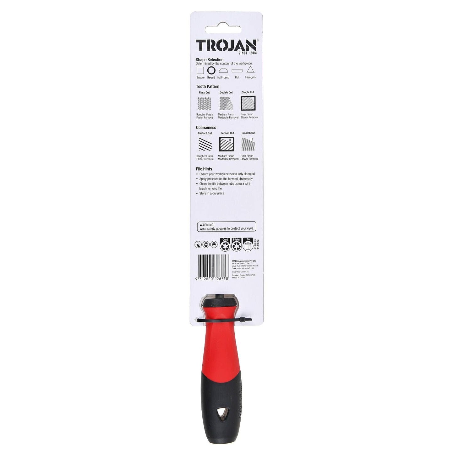 Trojan Round File - 200mm - Second Cut