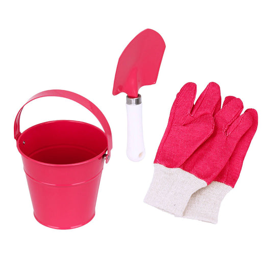 Kids 3 Piece Gardening Set - Pink