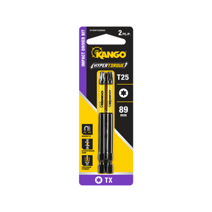 Kango Hypertorque Impact Driver Bit - TX25 - 89mm - 2 Pack